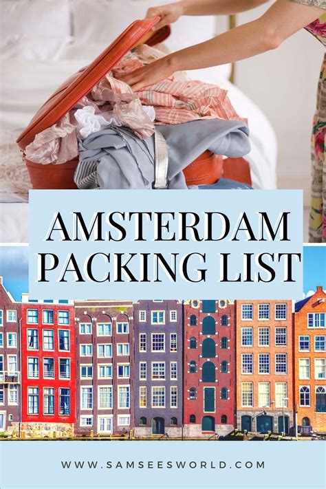 packing list for amsterdam.